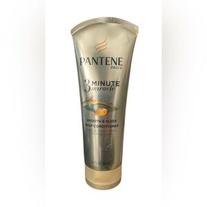 Pantene Pro-V 3 Minute Miracle Smooth & Sleek For Frizzy Hair Conditioner 6 oz